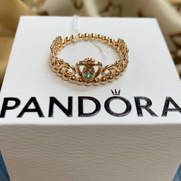 Pandora Princess Ring S9 - Picture 1 of 1